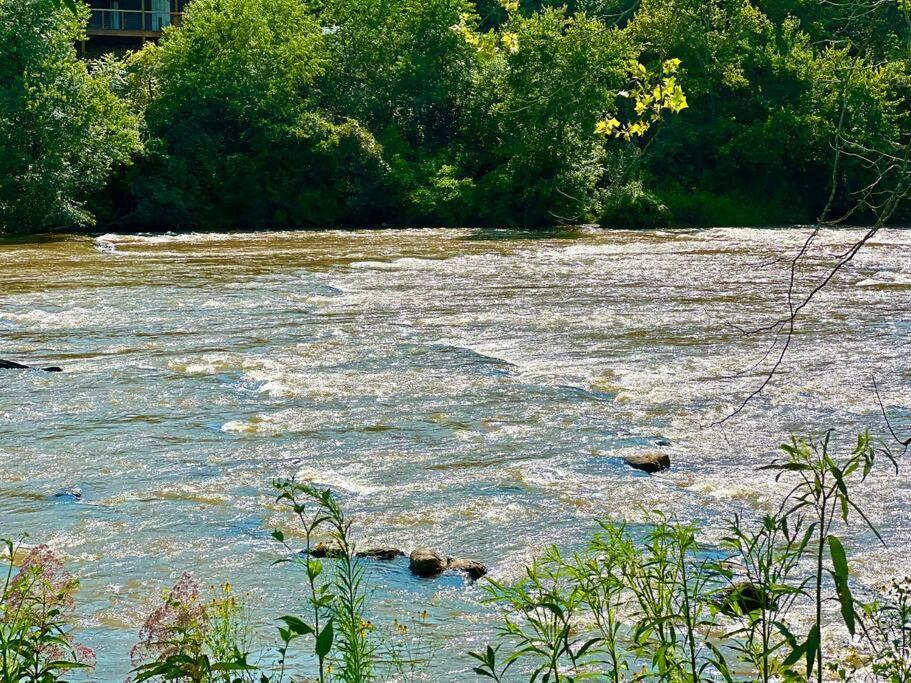 Riverside Relaxer W/Hot Tub+Fire Pit +Wifi & View Franklin Esterno foto