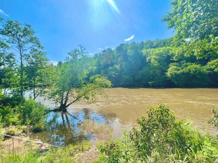 Riverside Relaxer W/Hot Tub+Fire Pit +Wifi & View Franklin Esterno foto